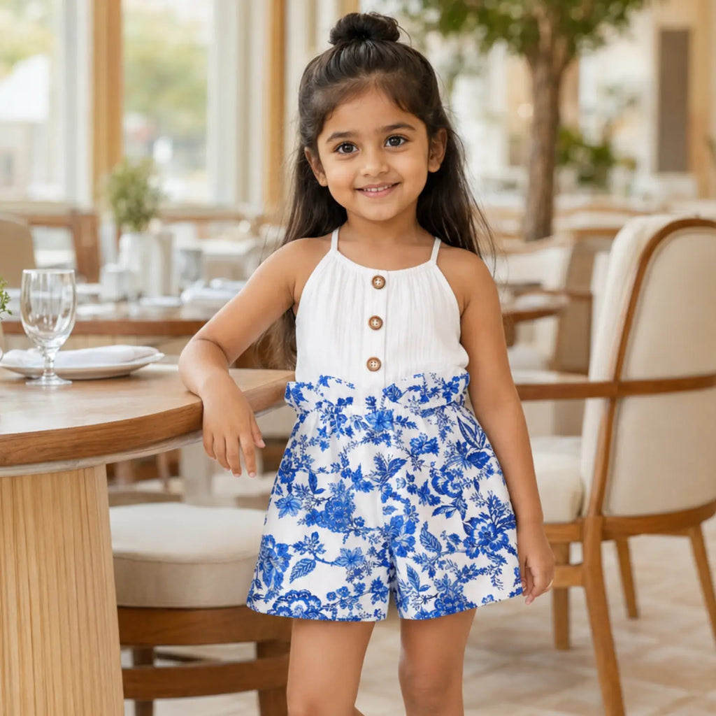 Santorini Bloom Co-ord Set | Minilova
