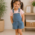 Denim Dungaree Romper for Girls | Baby Girls' Outfit