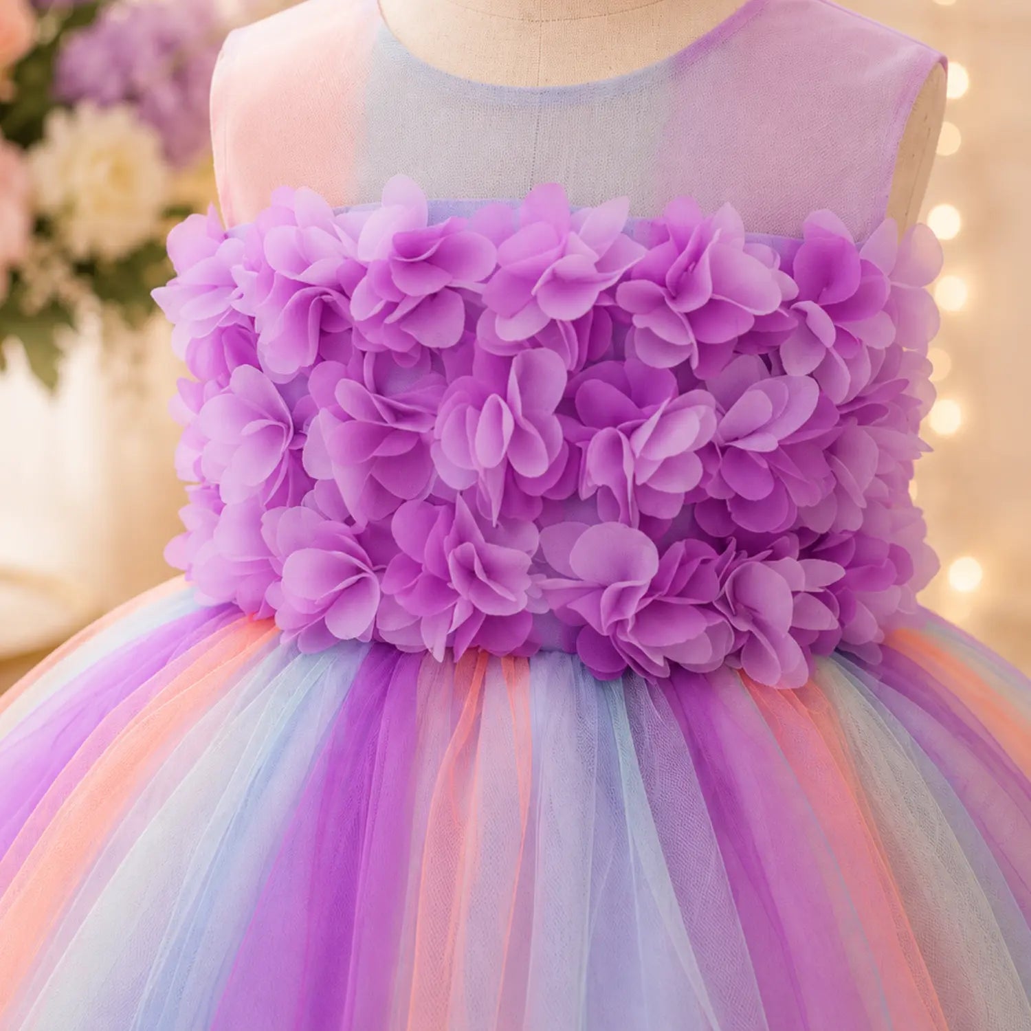 Candy Blossom Princess Gown for Girls | Minilova