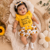 Sweet As Can Bee Baby Girl Shorts Set | Minilova