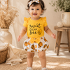 Sweet As Can Bee Baby Girl Shorts Set | Minilova
