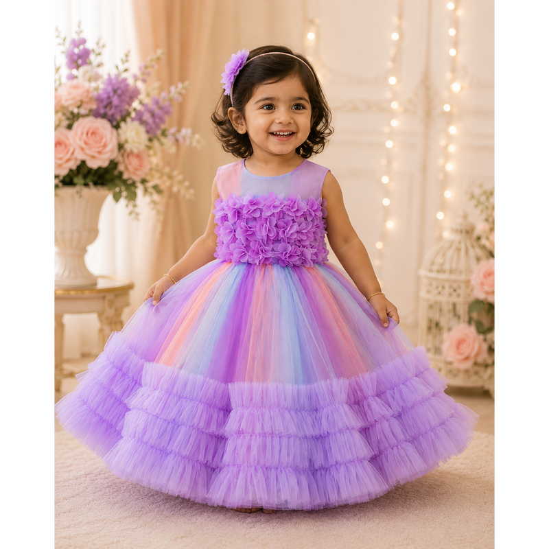 Candy Blossom Princess Gown for Girls | Minilova