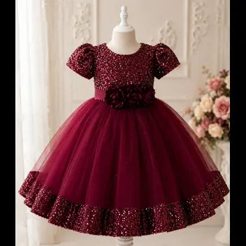 Ruby Royale Princess Dress for Girls | Minilova