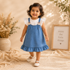 Little Bunny Denim Dress for Girls | Minilova