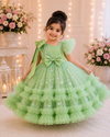 Royal Amethyst Sparkle Gown for Girls | Minilova