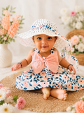 Blossom Belle Baby Girl Cotton Dress with Hat | Minilova