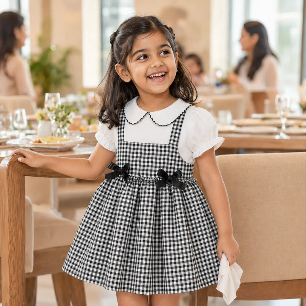 Gingham Bow Belle Set | Minilova