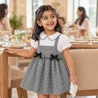 Gingham Bow Belle Set | Minilova