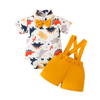 Dino Adventure Baby Boy Dinosaur Strap Shorts Set | Minilova