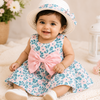 Blossom Belle Baby Girl Cotton Dress with Hat | Minilova